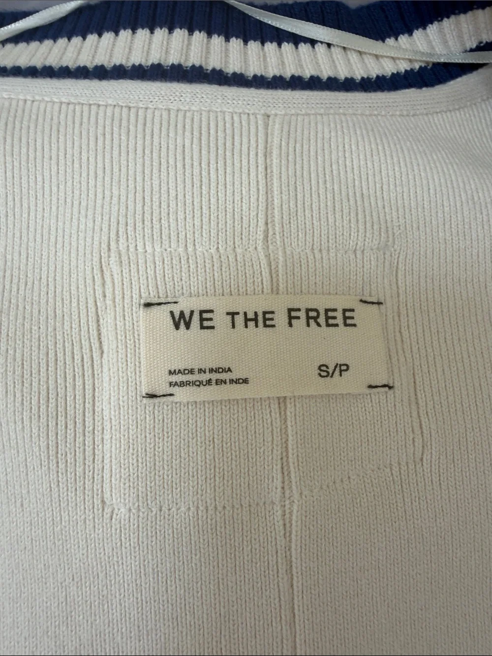 Free People white cable